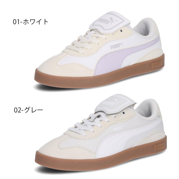 プーマ スニーカー レディース ローカット 白 靴 軽量 クラブ アズーラ LS 通学 シンプル カジュアル PUMA 407405