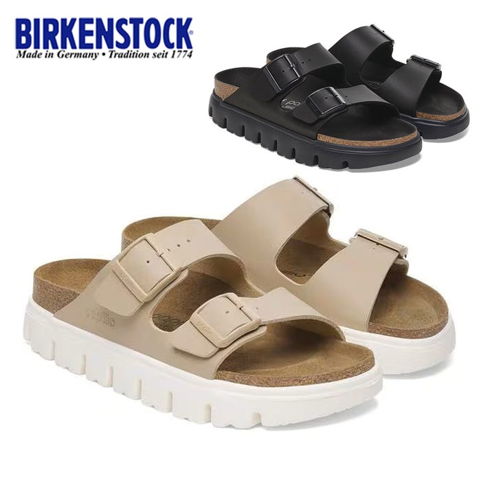 ビルケンシュトック サンダル レディース アリゾナ 厚底 チャンキーソール ナロー幅 定番 BIRKENSTOC ARIZONA CHUNKY 1029094 1029077 ブラック ベージュ