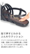 サンダル レディース グルカサンダル ストラップサンダル フラット スクエアトゥ 靴 おしゃれ ぺたんこ 脱ぎ履き楽 Parade 6044 パレード