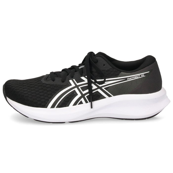 アシックス メンズ スニーカー ランニングシューズ asics PATRIOT 14 1011C050 靴 ブラック ラン ジョギング トレーニング 通勤 通学 普段履き 軽量 通気性