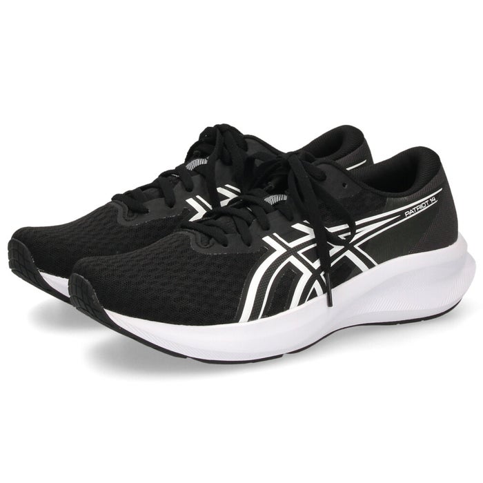 アシックス メンズ スニーカー ランニングシューズ asics PATRIOT 14 1011C050 靴 ブラック ラン ジョギング トレーニング 通勤 通学 普段履き 軽量 通気性