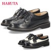 ハルタ ウィングチップシューズ レディース 革靴 本革 レースアップ 軽量 靴 黒 日本製 歩きやすい HARUTA 379KS ブラック ホワイト