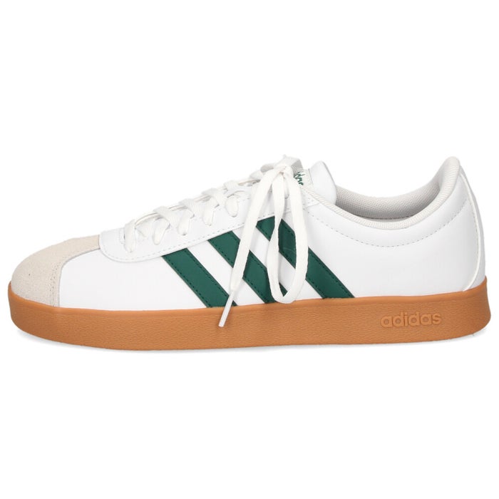 アディダス スニーカー メンズ VL COURT BASE U コート ベース ID3710 靴 ローカット 白 ホワイト グリーン カジュアル adidas