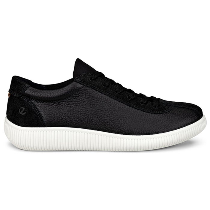 ecco エコー 靴 レディース ソフト ゼロ ウィメンズ レザースニーカー Soft Zero 220253 牛革 黒 白 ブラック ホワイト