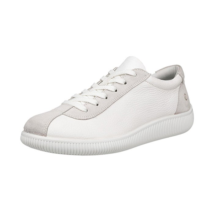 ecco エコー 靴 レディース ソフト ゼロ ウィメンズ レザースニーカー Soft Zero 220253 牛革 黒 白 ブラック ホワイト