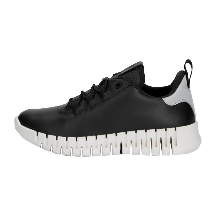エコー ecco レディース スニーカー レザー 本革 柔らかい Gruuv Flexible Sole W 218203 ブラック 黒