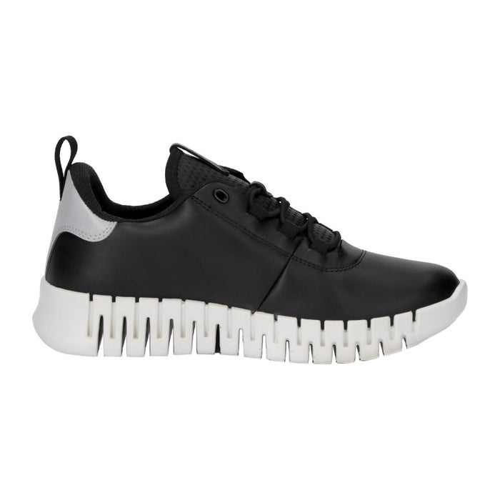 エコー ecco レディース スニーカー レザー 本革 柔らかい Gruuv Flexible Sole W 218203 ブラック 黒