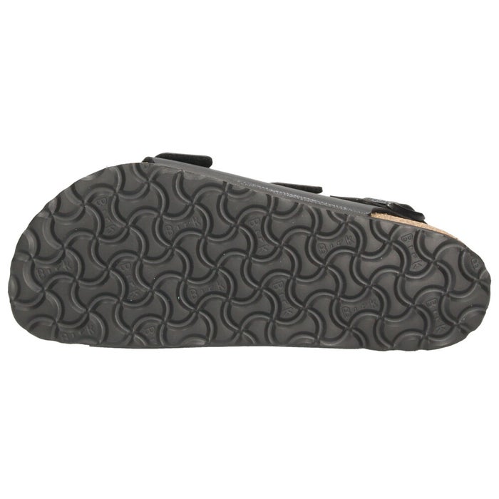 ビルケンシュトック サンダル BIRKENSTOCK レディース ミラノ ブラック 黒 0034791 レギュラー 幅広 靴 合成皮革 Milano