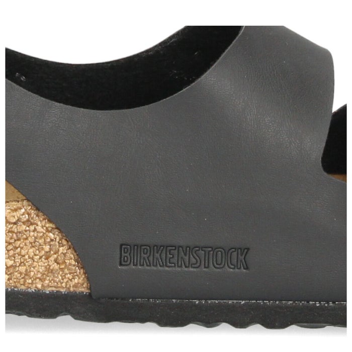 ビルケンシュトック サンダル BIRKENSTOCK レディース ミラノ ブラック 黒 0034791 レギュラー 幅広 靴 合成皮革 Milano