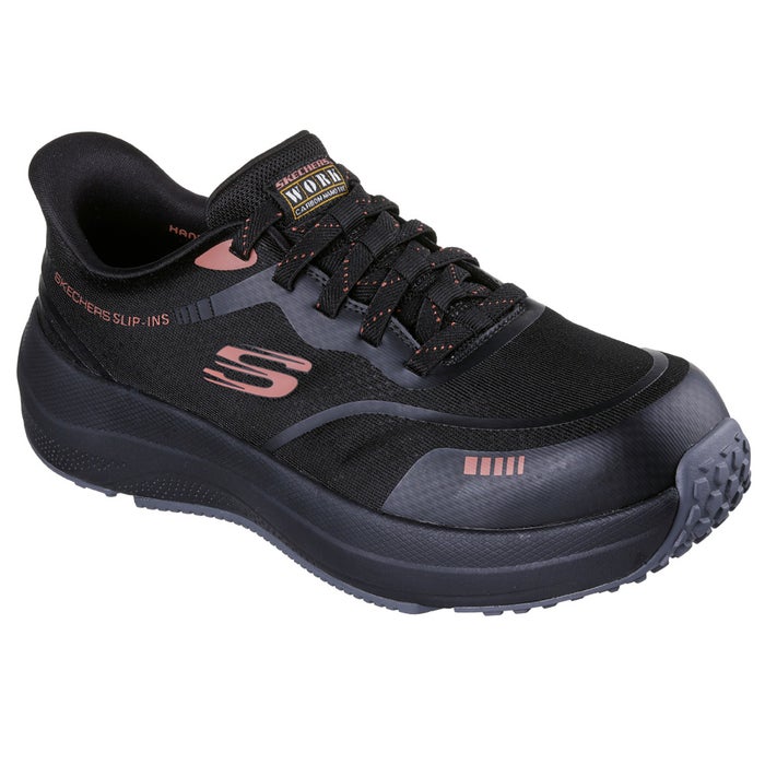 スケッチャーズ スリップインズ メンズ 作業靴 安全靴 ワークシューズ ハンズフリー 先芯 SKECHERS Slip-ins WORK トランスポーター ライト ベン 200262J ノーマル幅