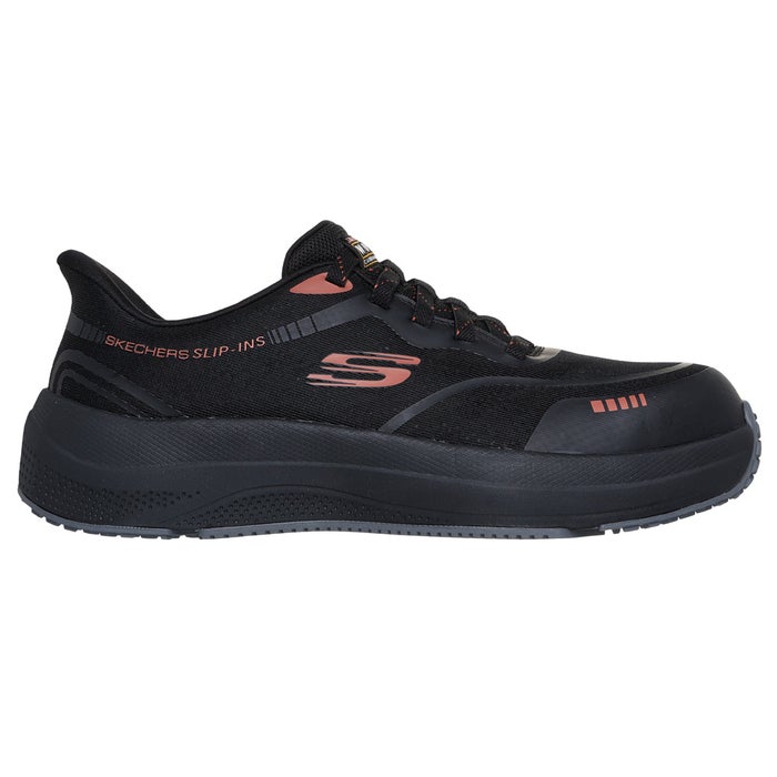 スケッチャーズ スリップインズ メンズ 作業靴 安全靴 ワークシューズ ハンズフリー 先芯 SKECHERS Slip-ins WORK トランスポーター ライト ベン 200262J ノーマル幅