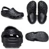 クロックス サンダル メンズ 軽量 通気性 柔軟性 ストラップ クラシック エロージョン クロッグ crocs Classic Erosion Clog 213440 ブラック ホワイト