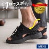 メンズ サンダル バックストラップ 手を使わず履ける カジュアル インディゴ染め 履きやすい ハンズフリー コンフォートサンダル スポーツサンダル 軽量 防滑 靴 ブラック 黒 Parade 楽すぽっ 70640