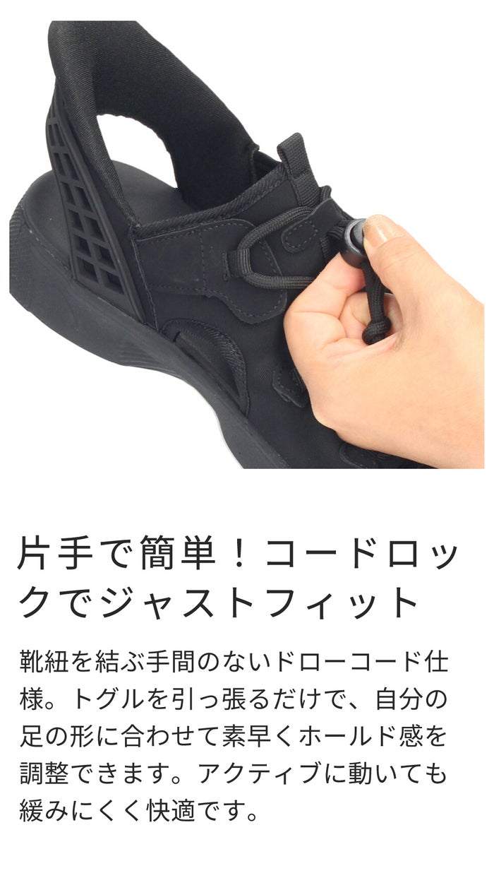 メンズ サンダル バックストラップ 手を使わず履ける カジュアル インディゴ染め 履きやすい ハンズフリー コンフォートサンダル スポーツサンダル 軽量 防滑 靴 ブラック 黒 Parade 楽すぽっ 70640
