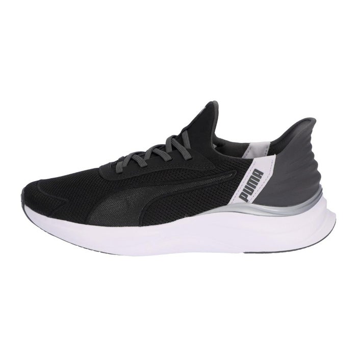 プーマ スニーカー レディース スリッポン ハンズフリー PUMA ソフトライド ハーモニー LCM イーズイン 313768 黒 メッシュ 立ったまま履ける 手を使わずに履ける