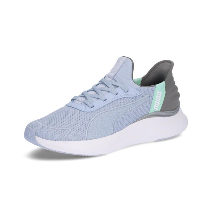 プーマ スニーカー レディース スリッポン ハンズフリー PUMA ソフトライド ハーモニー LCM イーズイン 313768 黒 メッシュ 立ったまま履ける 手を使わずに履ける