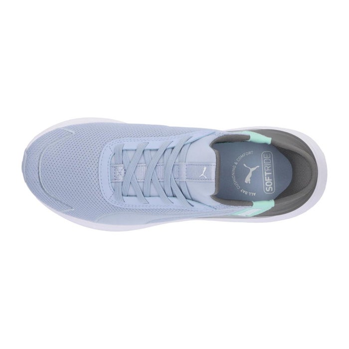 プーマ スニーカー レディース スリッポン ハンズフリー PUMA ソフトライド ハーモニー LCM イーズイン 313768 黒 メッシュ 立ったまま履ける 手を使わずに履ける