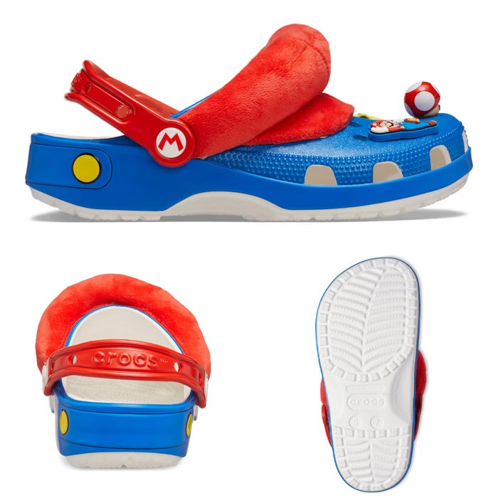 クロックス マリオ コラボ サンダル crocs スーパーマリオ クッパ ヨッシー プリンセス ピーチ メンズ レディース 212134 212135 212136 212137 212138