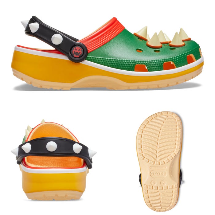 クロックス マリオ コラボ サンダル crocs スーパーマリオ クッパ ヨッシー プリンセス ピーチ メンズ レディース 212134 212135 212136 212137 212138