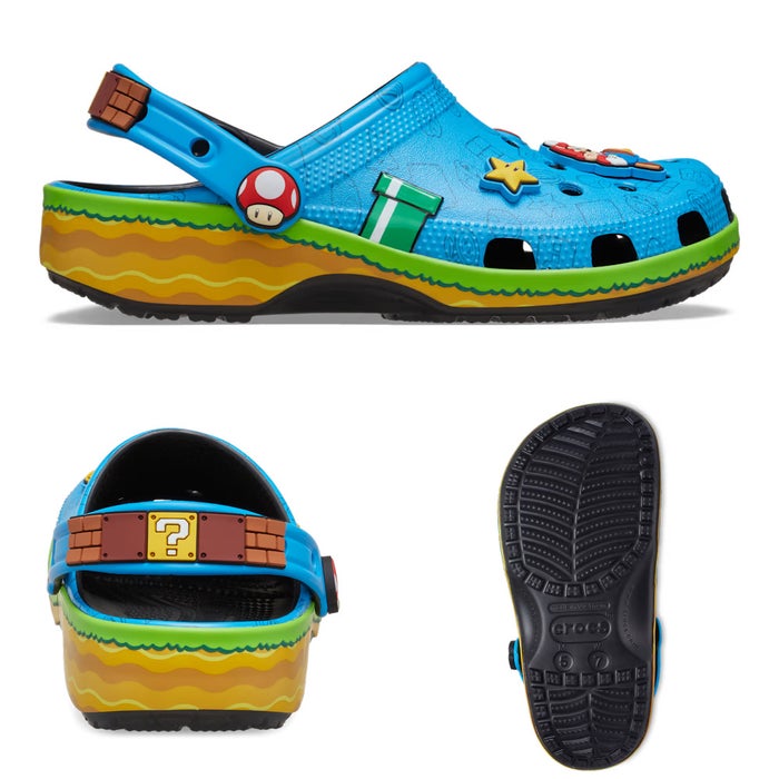 クロックス マリオ コラボ サンダル crocs スーパーマリオ クッパ ヨッシー プリンセス ピーチ メンズ レディース 212134 212135 212136 212137 212138