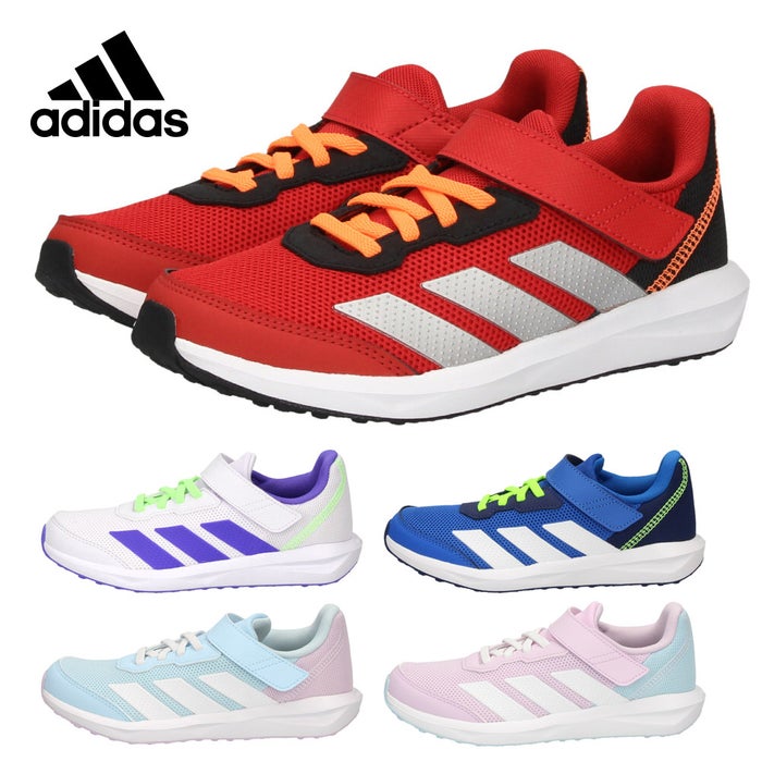 adidas アディダス スニーカー ファイト キッズ FAITO EL K キッズ ジュニア 子供 靴 KI6781 KI6782 KJ1895 KI8191 KJ1896 ランニングシューズ メッシュ 軽量 ベルクロ ゴム紐 通園 通学
