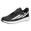 adidas アディダス スニーカー ファイト キッズ FAITO FB EL K キッズ ジュニア 子供 靴 KI6777 ランニングシューズ 合成皮革 軽量 ベルクロ ゴム紐 通園 通学 黒 ブラック 