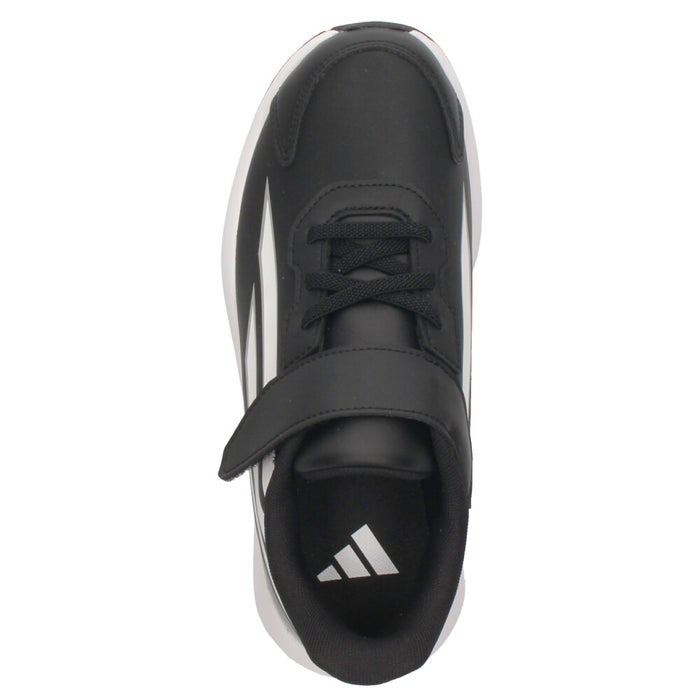 adidas アディダス スニーカー ファイト キッズ FAITO FB EL K キッズ ジュニア 子供 靴 KI6777 ランニングシューズ 合成皮革 軽量 ベルクロ ゴム紐 通園 通学 黒 ブラック 