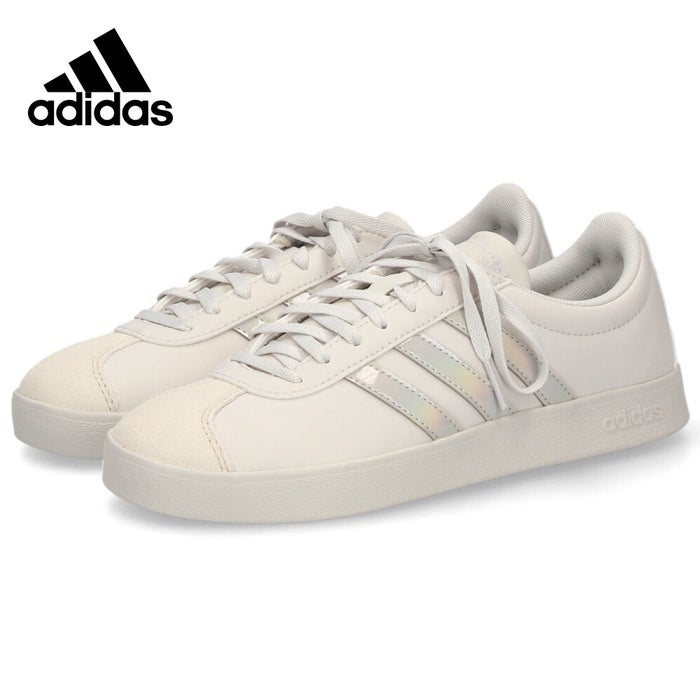 アディダス スニーカー レディース VL コートベース W adidas VL COURT BASE W KH9497 白 ローカット 靴 通勤 通学