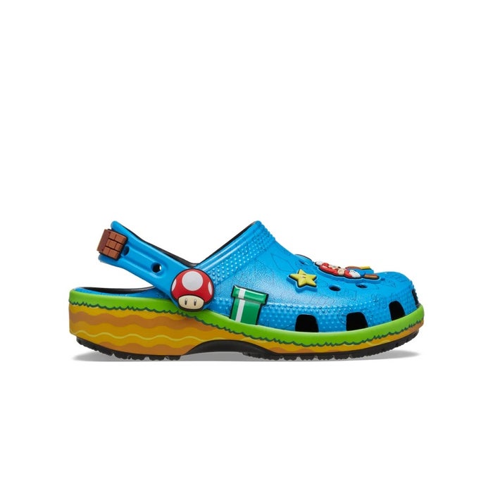 クロックス サンダル キッズ 軽量 通気性 ストラップ スーパーマリオ クラシック クロッグ CROCS MARIO CORE CLOG K 212139