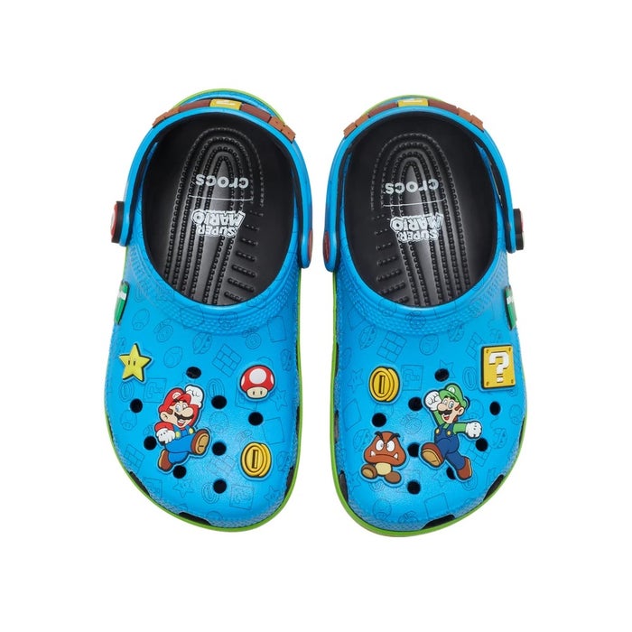 クロックス サンダル キッズ 軽量 通気性 ストラップ スーパーマリオ クラシック クロッグ CROCS MARIO CORE CLOG K 212139