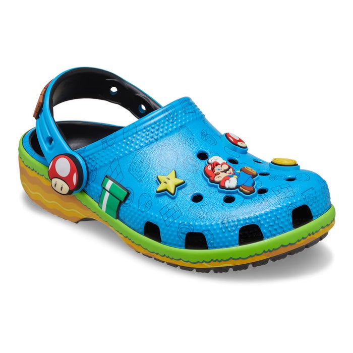 クロックス キッズ マリオ コラボ サンダル crocs トドラー スーパーマリオ コア クラシック クロッグ 子供 男の子 女の子 キャラクター 212140
