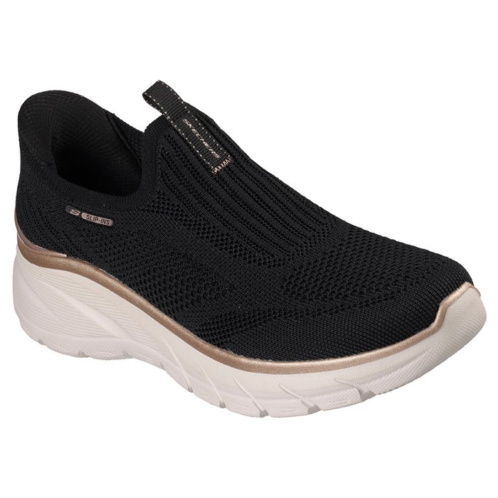 スケッチャーズ スリップインズ レディース スリッポン スニーカー 厚底 SKECHERS Slip-ins ファッションフィット 2.0 150381 ハンズフリー 軽量 メッシュ 靴 黒 ノーマル幅