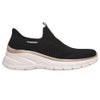 スケッチャーズ スリップインズ レディース スリッポン スニーカー 厚底 SKECHERS Slip-ins ファッションフィット 2.0 150381 ハンズフリー 軽量 メッシュ 靴 黒 ノーマル幅