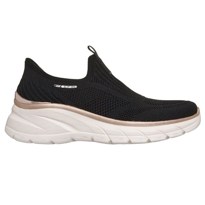スケッチャーズ スリップインズ レディース スリッポン スニーカー 厚底 SKECHERS Slip-ins ファッションフィット 2.0 150381 ハンズフリー 軽量 メッシュ 靴 黒 ノーマル幅