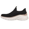 スケッチャーズ スリップインズ レディース スリッポン スニーカー 厚底 SKECHERS Slip-ins ファッションフィット 2.0 150381 ハンズフリー 軽量 メッシュ 靴 黒 ノーマル幅