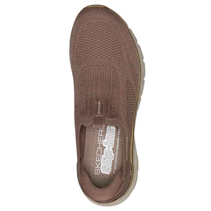 スケッチャーズ スリップインズ レディース スリッポン スニーカー 厚底 SKECHERS Slip-ins ファッションフィット 2.0 150381 ハンズフリー 軽量 メッシュ 靴 黒 ノーマル幅