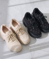 厚底スニーカー レディース レースアップ 推し活 きれいめ 美脚 ７cm ヒール 韓国風 かわいい おしゃれ Parade 7848 ブラック 黒 ベージュ