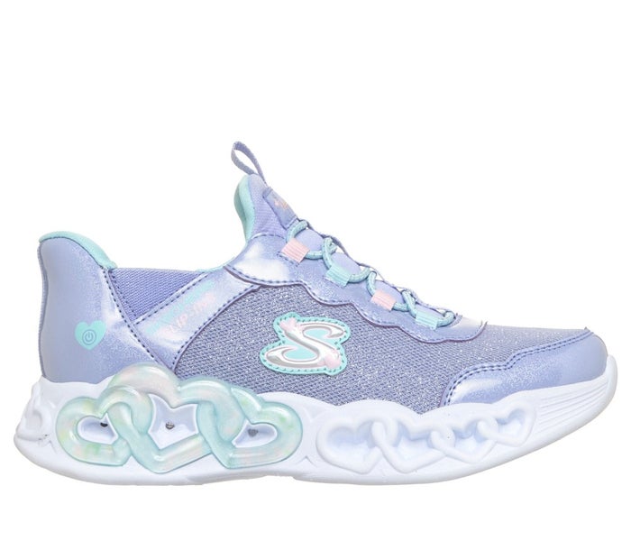 スケッチャーズ 光る靴 女の子 スリップインズ キッズ スニーカー スリッポン SKECHERS Slip-ins インフィニット ハート ライツ スパークル ハート ノーマル幅 303735L