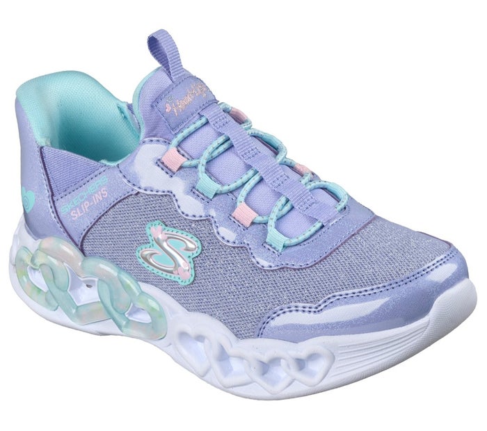スケッチャーズ 光る靴 女の子 スリップインズ キッズ スニーカー スリッポン SKECHERS Slip-ins インフィニット ハート ライツ スパークル ハート ノーマル幅 303735L
