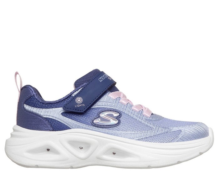 スケッチャーズ 光る靴 女の子 キッズ スニーカー SKECHERS Sライツ ソラ グロー 2.0 ダズル ステップス ノーマル幅 303729L マジックテープ 運動靴 子ども