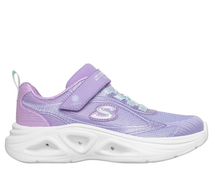 スケッチャーズ 光る靴 女の子 キッズ スニーカー SKECHERS Sライツ ソラ グロー 2.0 ダズル ステップス ノーマル幅 303729L マジックテープ 運動靴 子ども