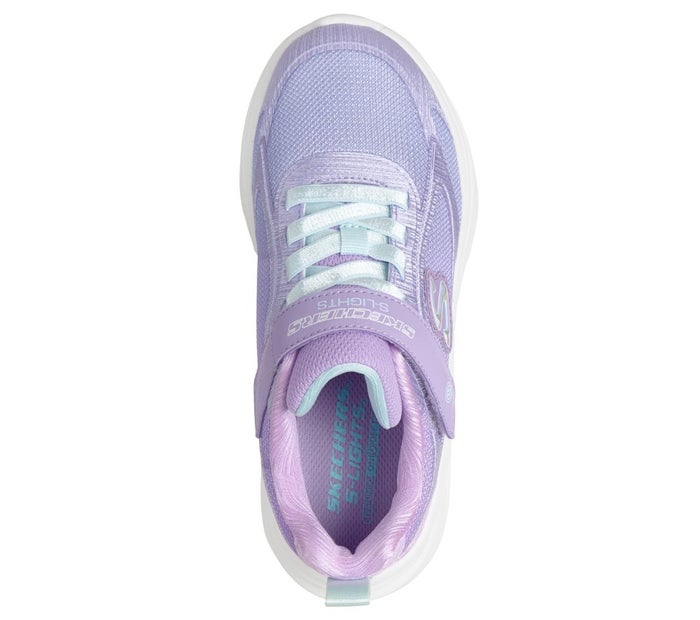 スケッチャーズ 光る靴 女の子 キッズ スニーカー SKECHERS Sライツ ソラ グロー 2.0 ダズル ステップス ノーマル幅 303729L マジックテープ 運動靴 子ども