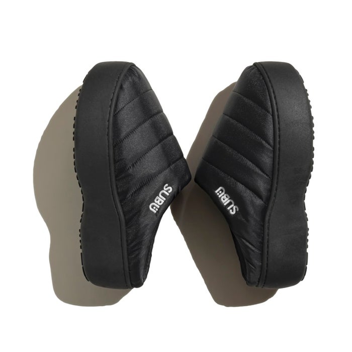 スブ プラットフォーム サンダル 厚底 レディース SUBU PLATFORM ドット ブラック シルバー 正規品 冬用サンダル ルームシューズ 外履き 2026 秋冬 スリッポン 履きやすい 痛くない 防寒
