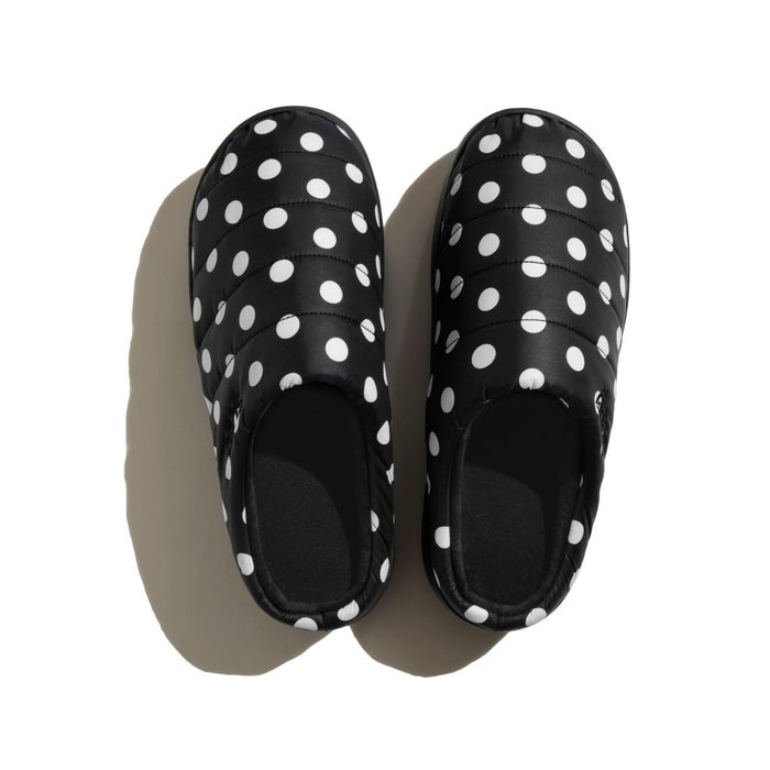 スブ プラットフォーム サンダル 厚底 レディース SUBU PLATFORM ドット ブラック シルバー 正規品 冬用サンダル ルームシューズ 外履き 2026 秋冬 スリッポン 履きやすい 痛くない 防寒