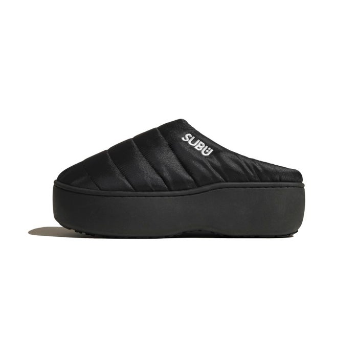 スブ プラットフォーム サンダル 厚底 レディース SUBU PLATFORM ドット ブラック シルバー 正規品 冬用サンダル ルームシューズ 外履き 2026 秋冬 スリッポン 履きやすい 痛くない 防寒
