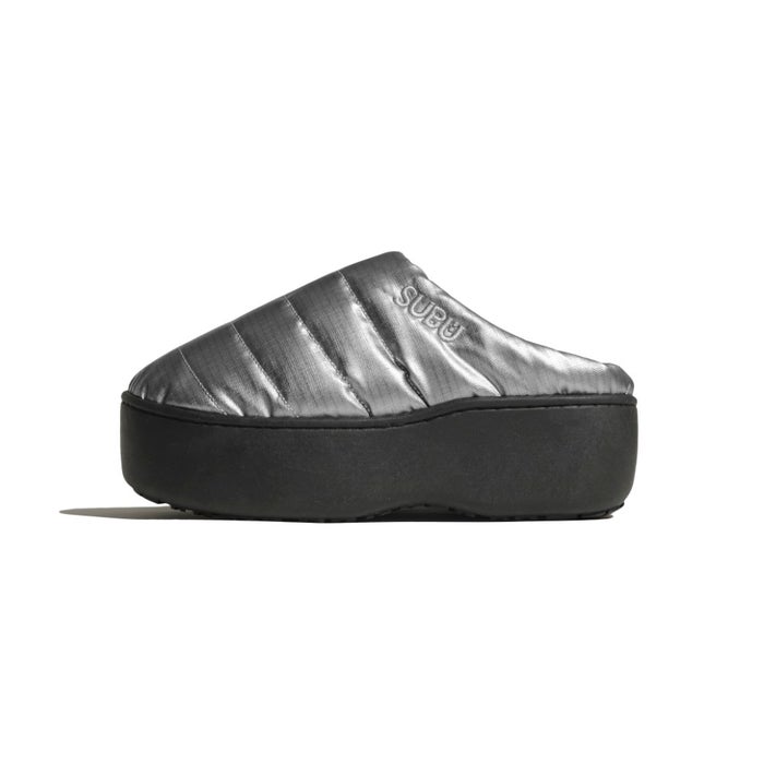 スブ プラットフォーム サンダル 厚底 レディース SUBU PLATFORM ドット ブラック シルバー 正規品 冬用サンダル ルームシューズ 外履き 2026 秋冬 スリッポン 履きやすい 痛くない 防寒