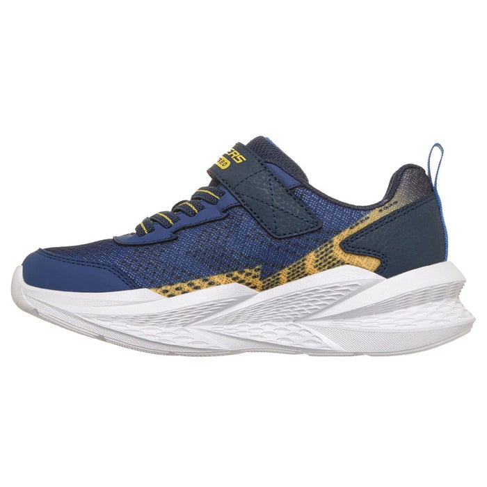 スケッチャーズ 光る靴 キッズ スニーカー Sライツ メテオライツ 2.0 401490L ネイビー ライム SKECHERS 男の子 子供靴 光るスニーカー 軽量 履きやすい