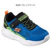 スケッチャーズ 光る靴 キッズ スニーカー Sライツ メテオライツ 2.0 401490L ネイビー ライム SKECHERS 男の子 子供靴 光るスニーカー 軽量 履きやすい