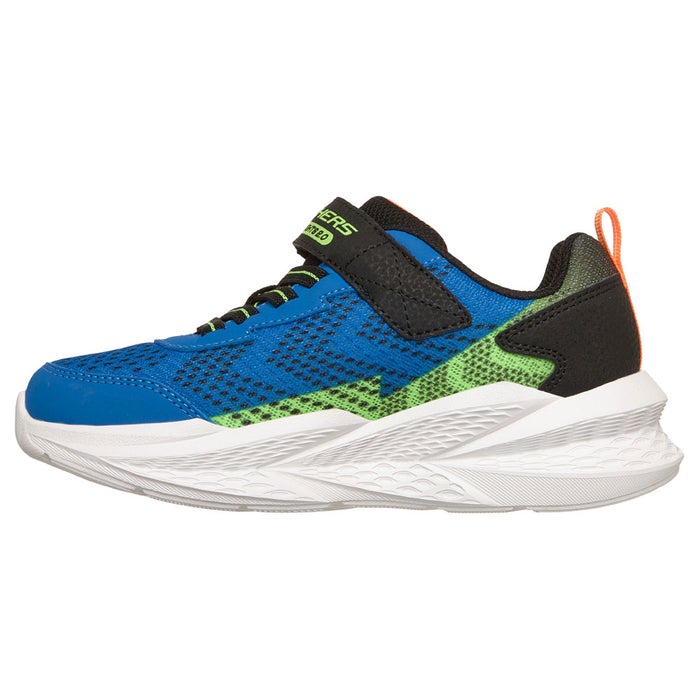 スケッチャーズ 光る靴 キッズ スニーカー Sライツ メテオライツ 2.0 401490L ネイビー ライム SKECHERS 男の子 子供靴 光るスニーカー 軽量 履きやすい