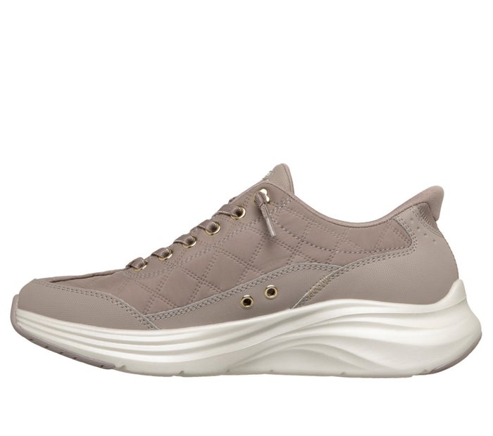 スケッチャーズ スリップインズ レディース スニーカー 靴 コンツアーフォーム - コージーフィット ゴールデン アワー SKECHERS Slip-ins 150413 ノーマル幅 ハンズフリー 軽量 スリッポン ゴム紐 キルティング